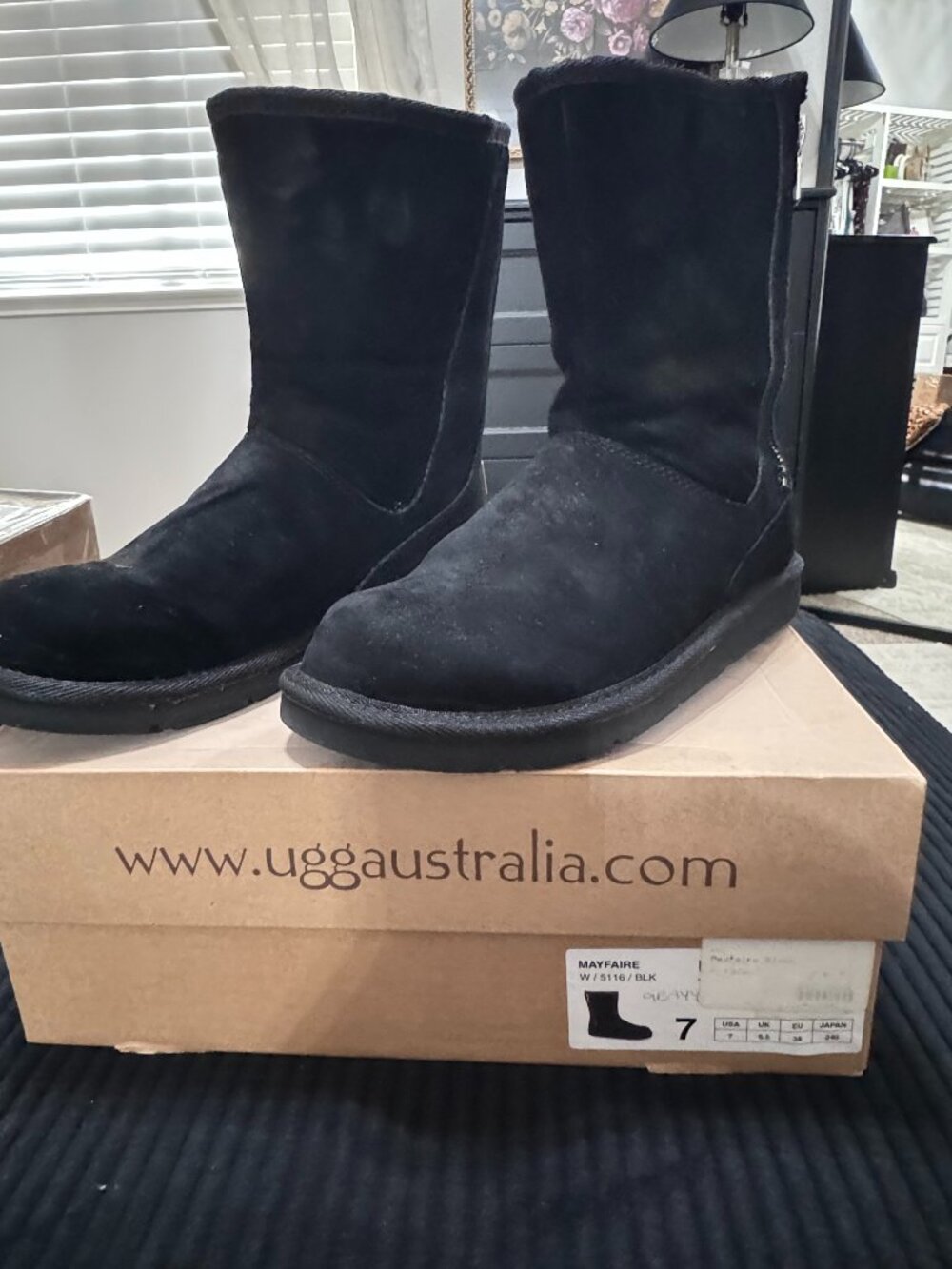 UGG Suede Sherpa boots